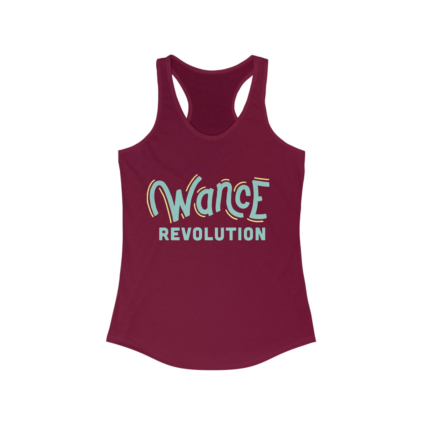WANCE REVOLUTION Racerback Tank