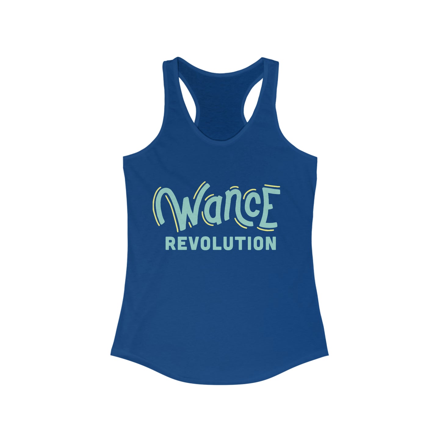 WANCE REVOLUTION Racerback Tank