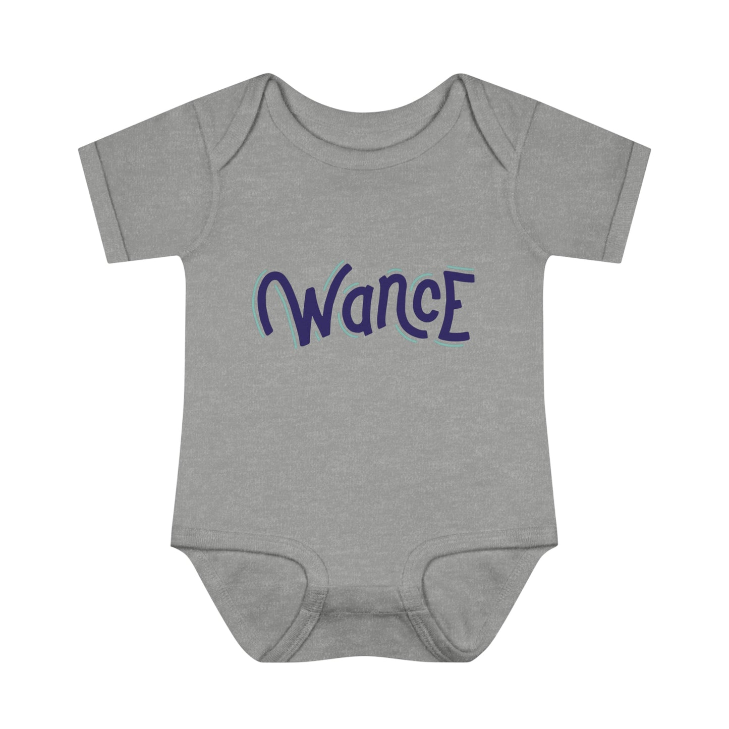 WANCE onesie (purple & teal logo)