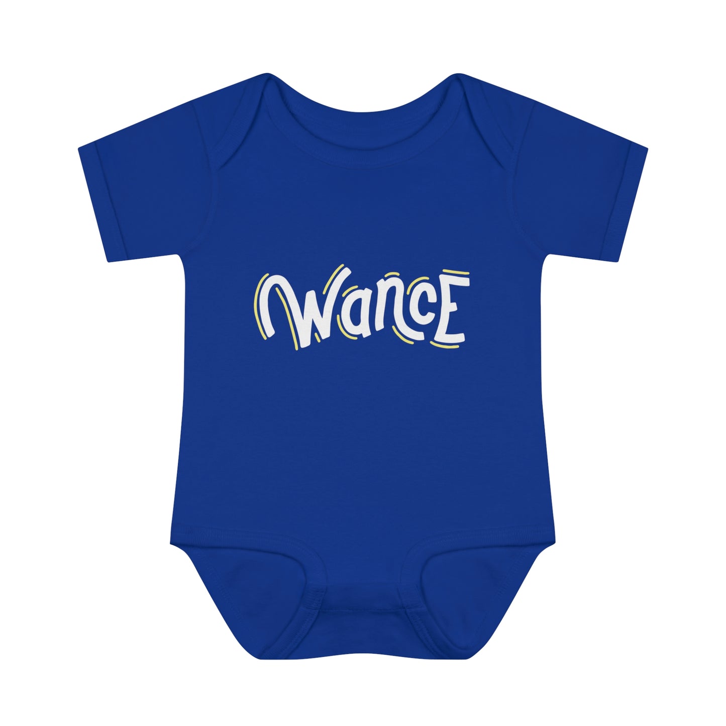 WANCE onesie (white & yellow logo)