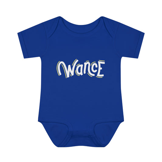 WANCE onesie (white & yellow logo)
