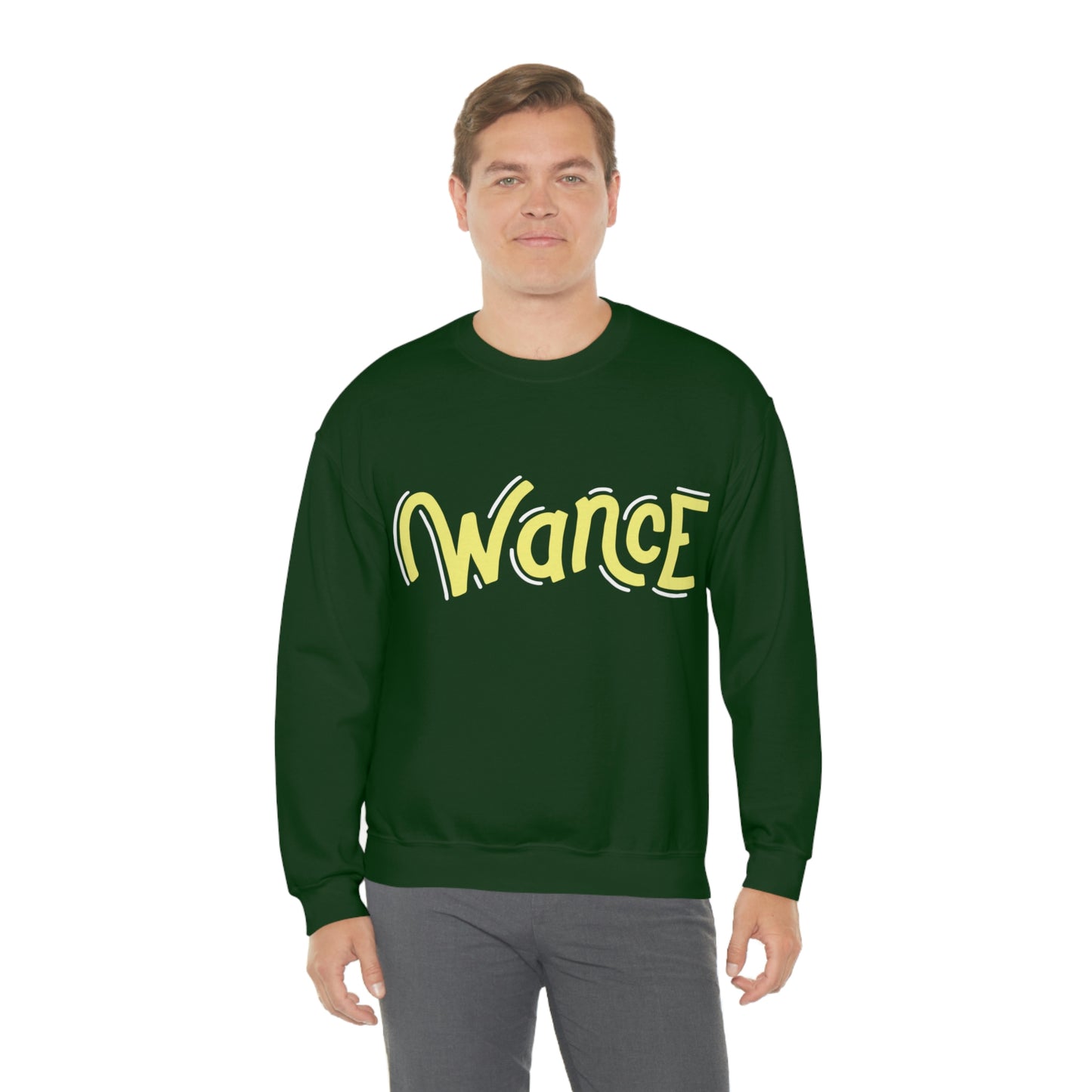 WANCE (yellow & white logo) Heavy Blend™ Crewneck Sweatshirt