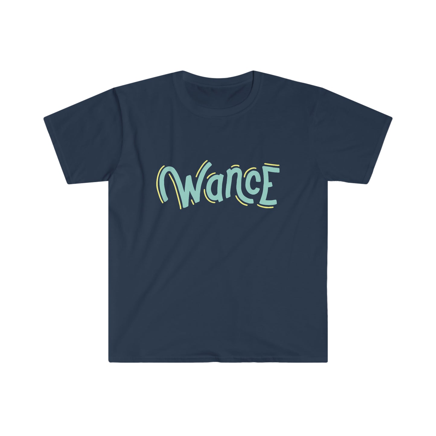 WANCE (teal & yellow) Unisex Softstyle T-Shirt