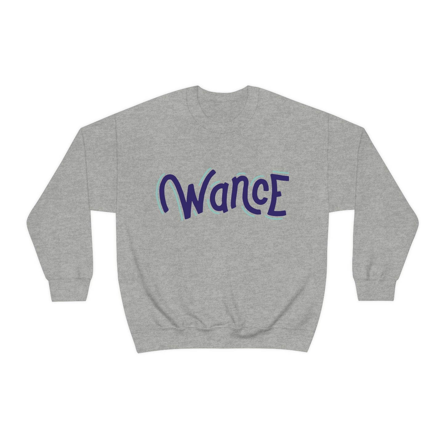 WANCE (purple & teal) Heavy Blend™ Crewneck Sweatshirt